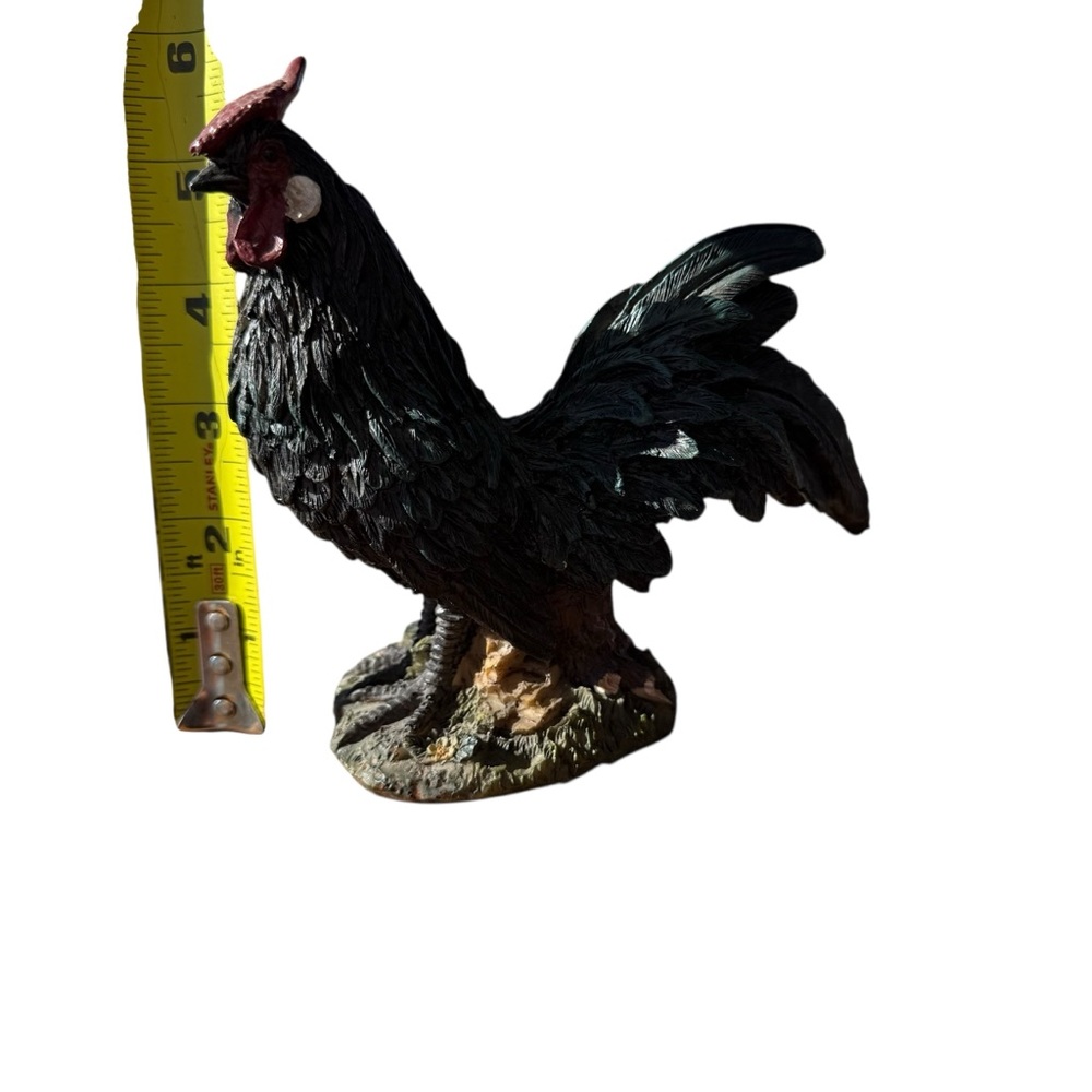 🐓 VINTAGE ROOSTER STATUE – FARMHOUSE DECOR – HAND-PAINTED DETAIL - Picture 12 of 13